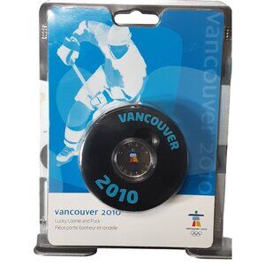 Vancouver 2010 Lucky Loonie Coin & Hockey Puck Collectible In Original Packaging